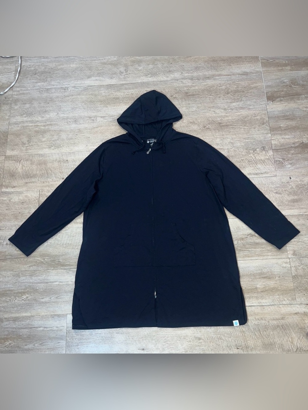 Coolibar Women’s UPF 50+ Black Long Cabana Hoodie Size XXL - Picture 4 of 11